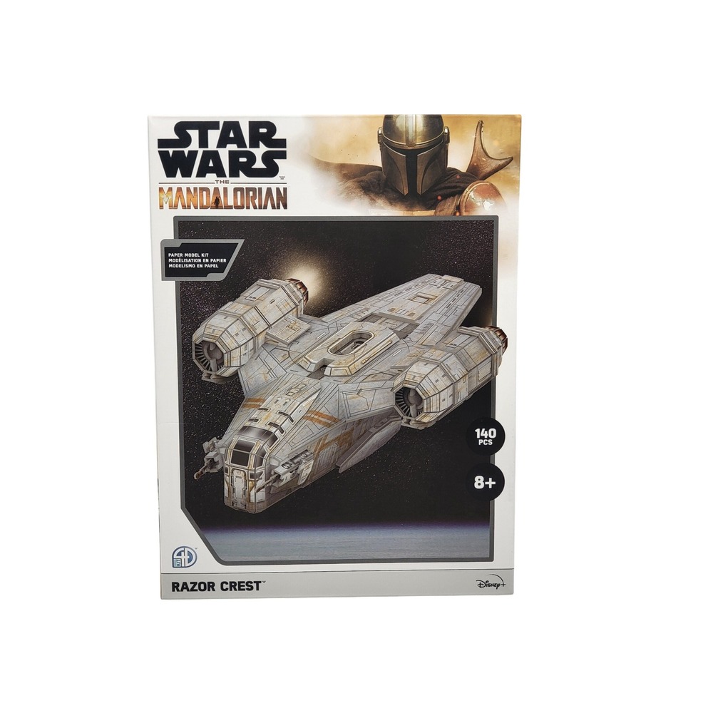 Star Wars The Mandalorian Razor Crest 4D Paper Model Kit 140 Pieces Ages 8‎
